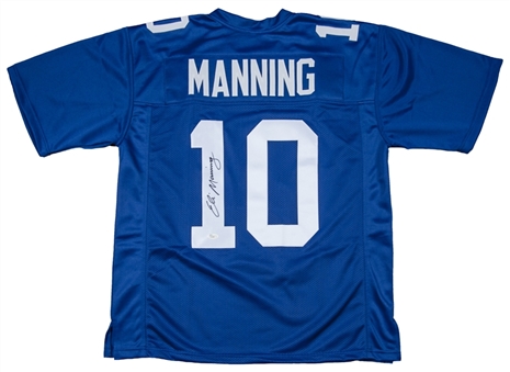 Eli Manning Autographed New York Giants Blue Jersey (JSA)